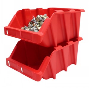 Stack & Nest Plastic Parts Bins Size E 10 Pack